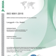 ISO 9001 :2015 Zertifikat