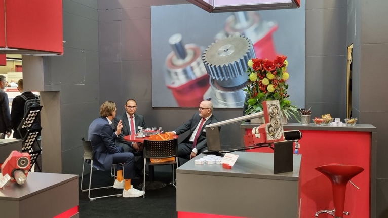 Gespräch auf der SPS Messe