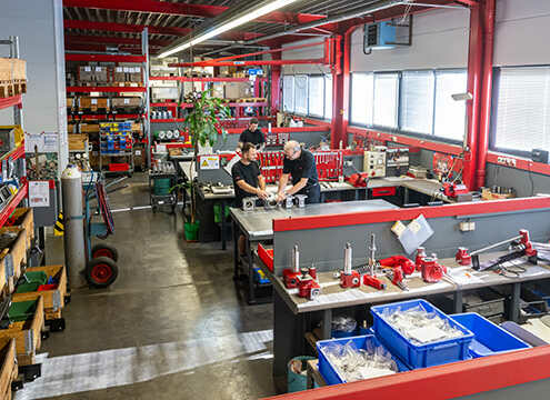 Blick in die Werkstatt