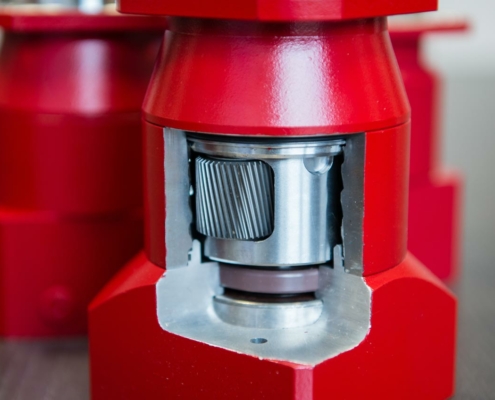 Nahansicht eines Planetengetriebes